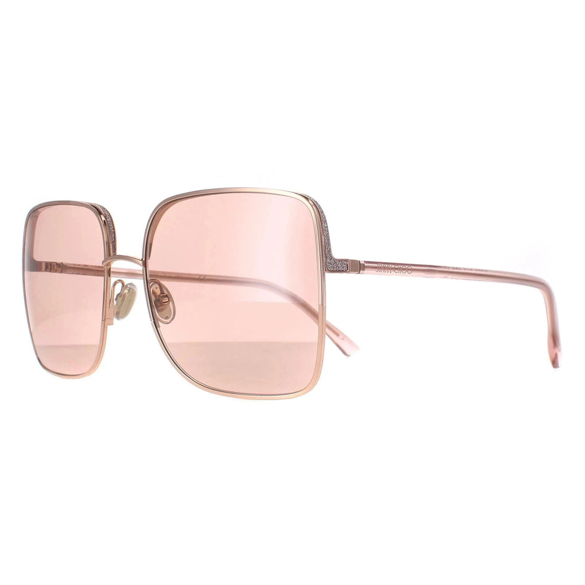 Jimmy Choo 0ALIANA-S-PY3-59 Gold Square SUNGLASSES 59mm Sunglasses