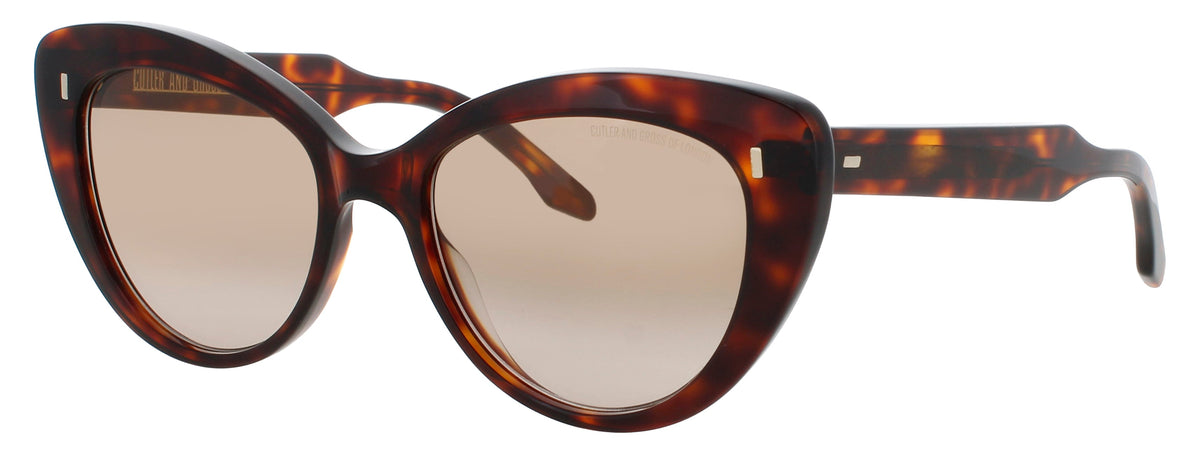 Cutler And Gross CGSN-1350-53-12 DARK TURTLE  Women's Sunglasses 53mm Sunglasses