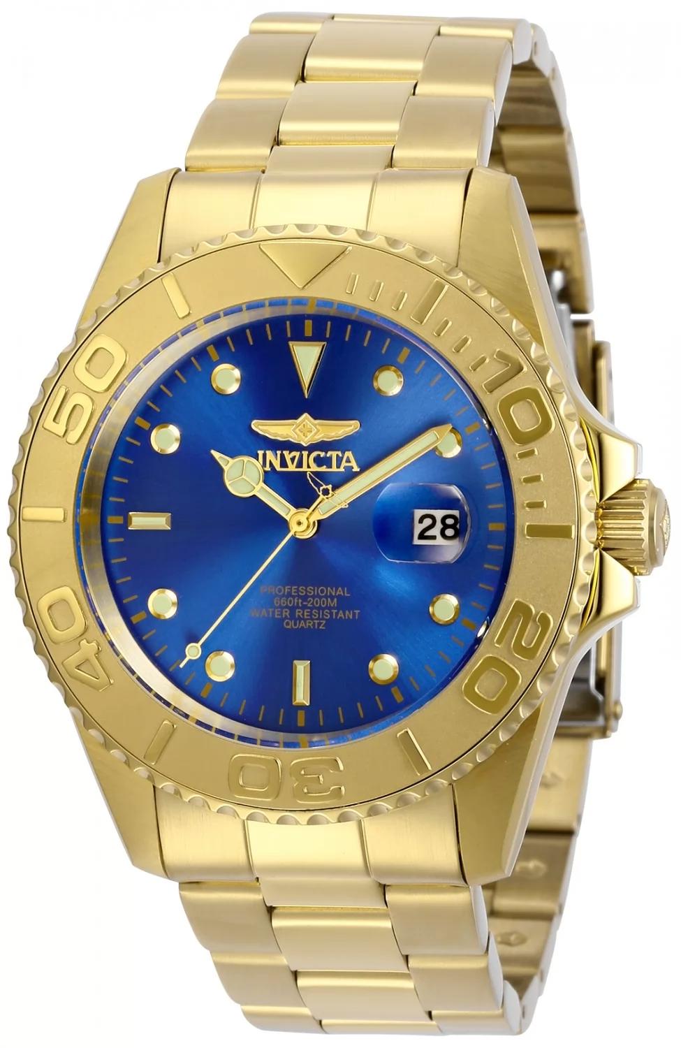 Invicta 29947 watch with blue dial and stainless steel band