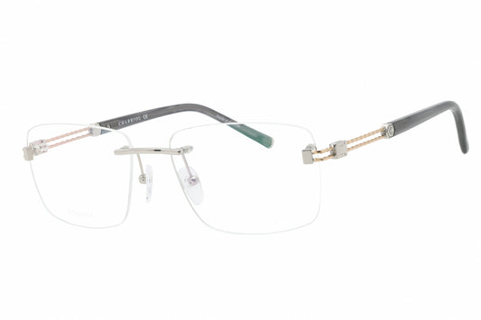 Charriol PC75091-C02 eyeglasses in shiny silver frame with clear lenses