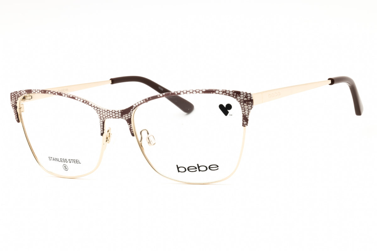 Bebe BB5221-200 TOPAZ LACE Cat eye Eyeglasses 52mm Eyeglasses