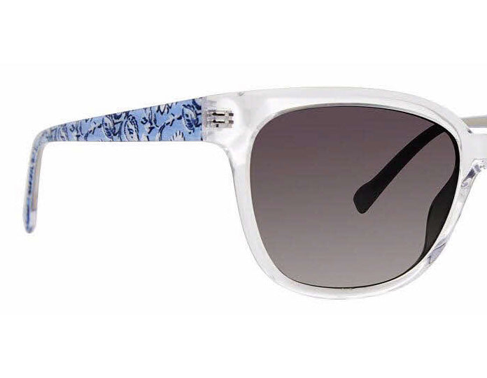 Vera Bradley REMI SWEET GARDEN BLUE 54mm New Sunglasses
