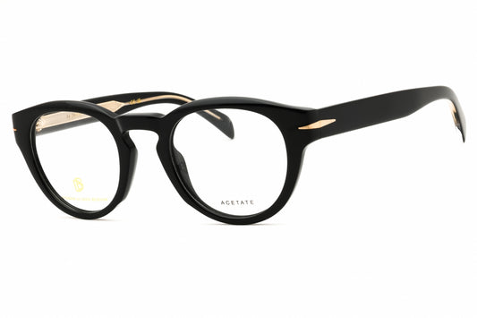 David Beckham DB 7114-0807 00 Black Round Eyeglasses 48mm