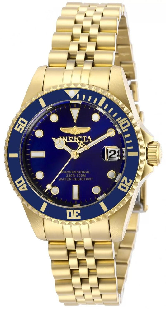 Invicta 29191 watch with blue dial and stainless steel band