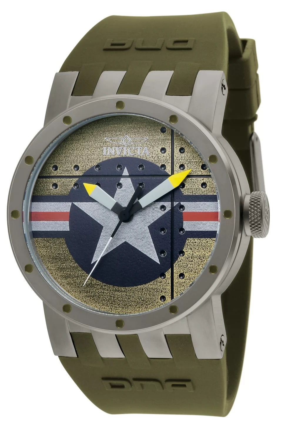 Invicta 11648 Quartz Watch Green Dial Polyurethane 46mm Men