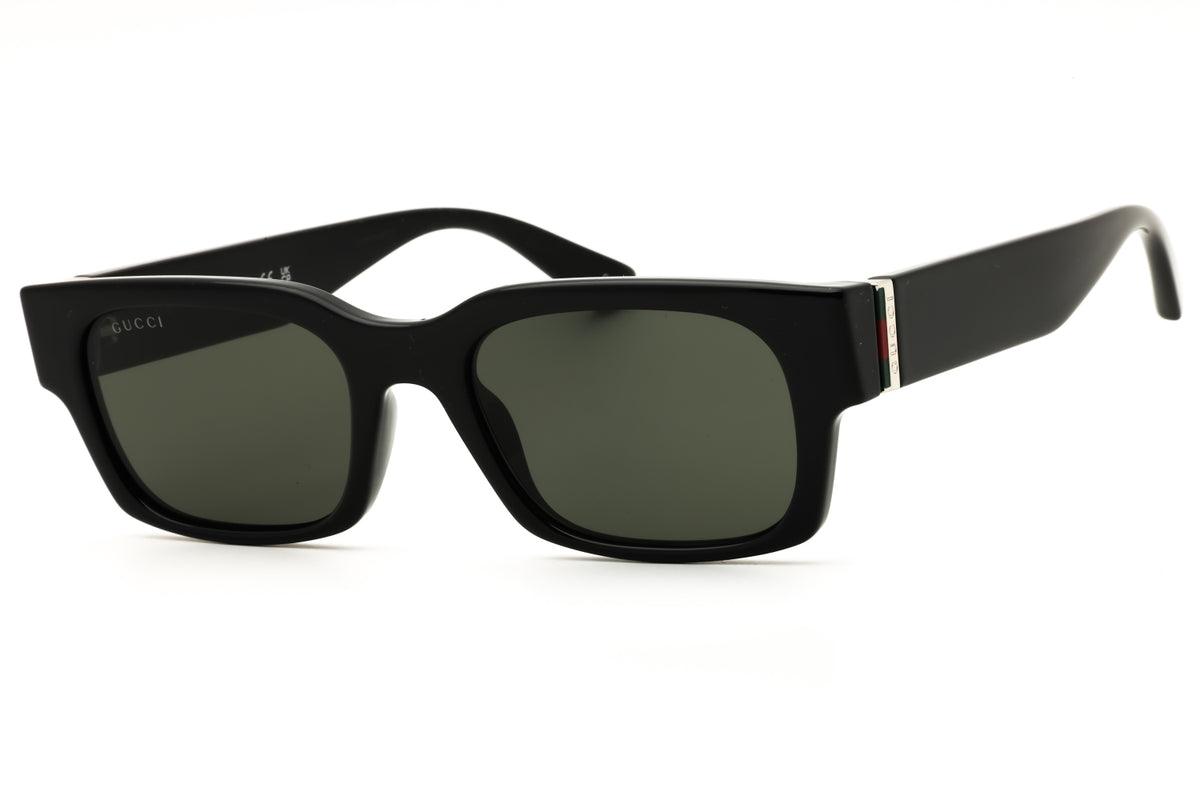 Gucci GG2084S-001 Shiny Black Rectangular Sunglasses 52mm Sunglasses