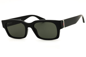 Gucci GG2084S-001 Shiny Black Rectangular Sunglasses 52mm
