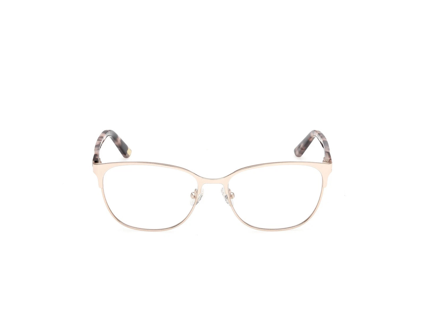 Skechers SE50101-028-55 eyeglasses in shiny rose gold frame with clear lenses