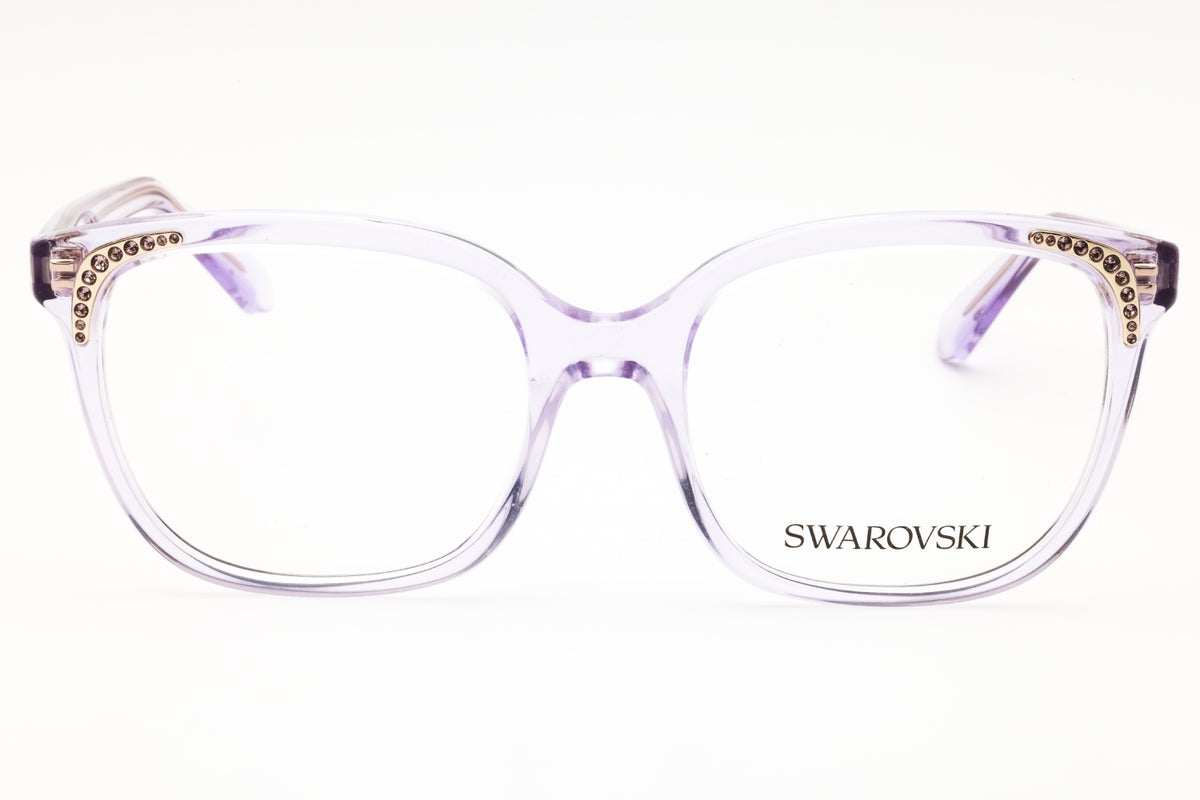 Swarovski 0SK2033-1079 Transparent Lilac Rectangular Eyeglasses 52mm Eyeglasses