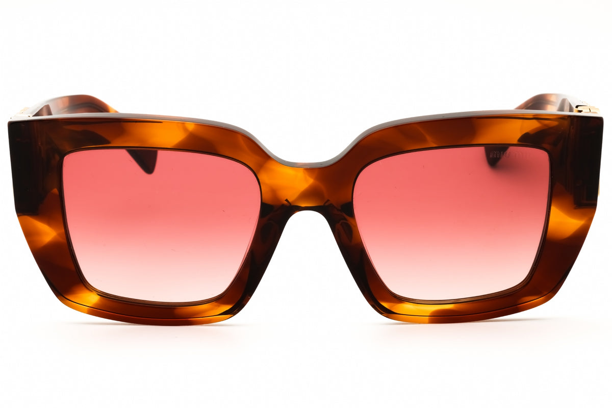 Miu Miu 0MU B05S-26E50U5 1 Striped Tobacco Rectangular Sunglasses 51mm Sunglasses