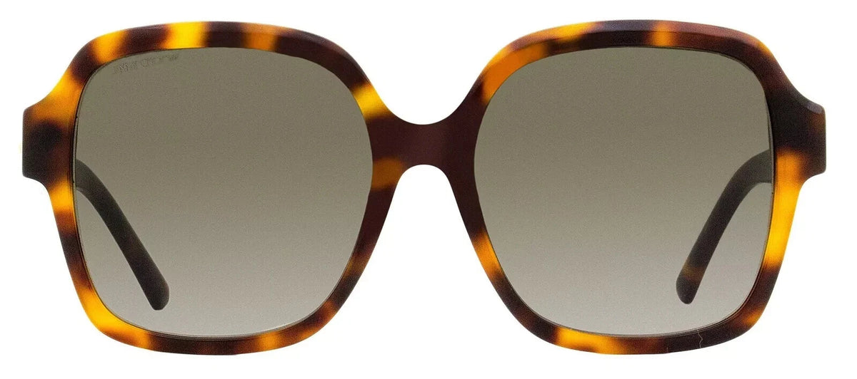 Jimmy Choo 0RELLA-G-S-086-55 Havana Rectangle SUNGLASSES 55mm Sunglasses