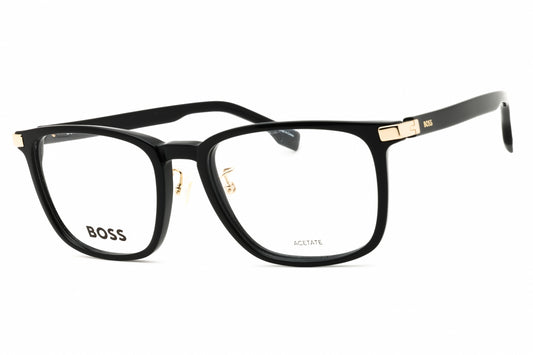Hugo Boss BOSS 1408/F-02M2 00 eyeglasses in black gold frame with clear lenses