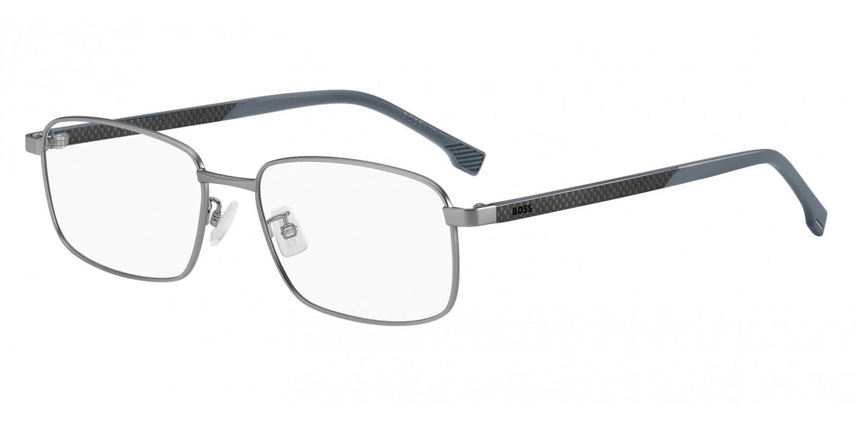 Hugo Boss BOSS1715/F-R81-56 Matte Ruthenium Rectangle Eyeglasses 56mm Eyeglasses