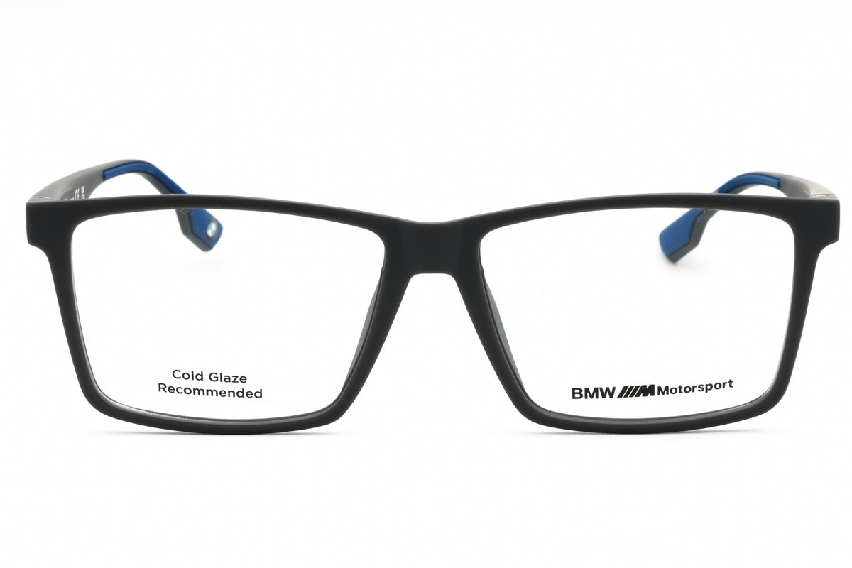 BMW BS5003-009 matte gunmetal Rectangular Eyeglasses 57mm