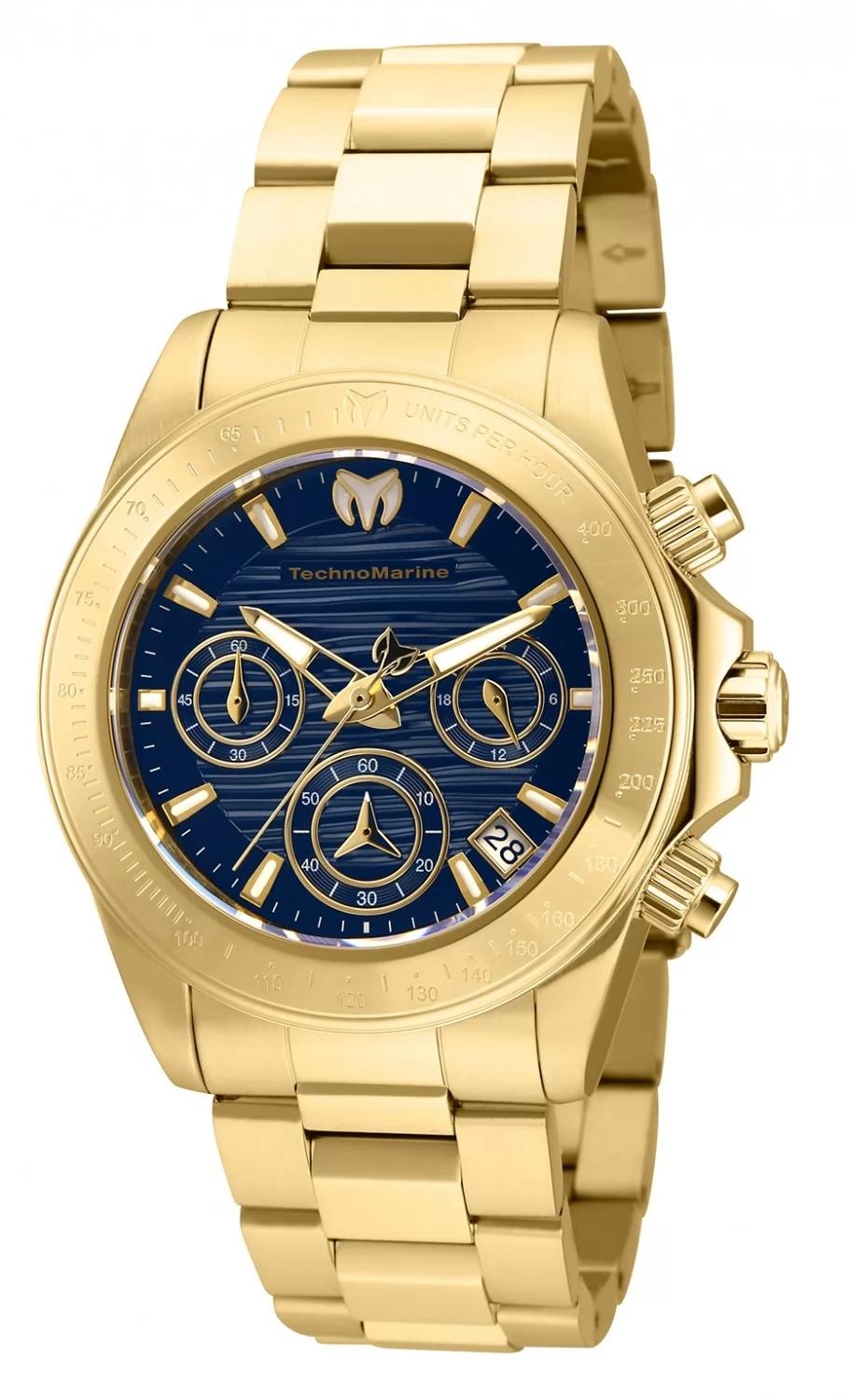 TechnoMarine TM-219015 TM-219015 Watch - Blue Dial Stainless Steel Band