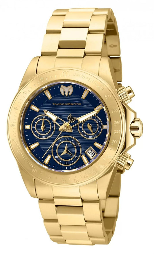 TechnoMarine TM-219015 TM-219015 Watch - Blue Dial Stainless Steel Band