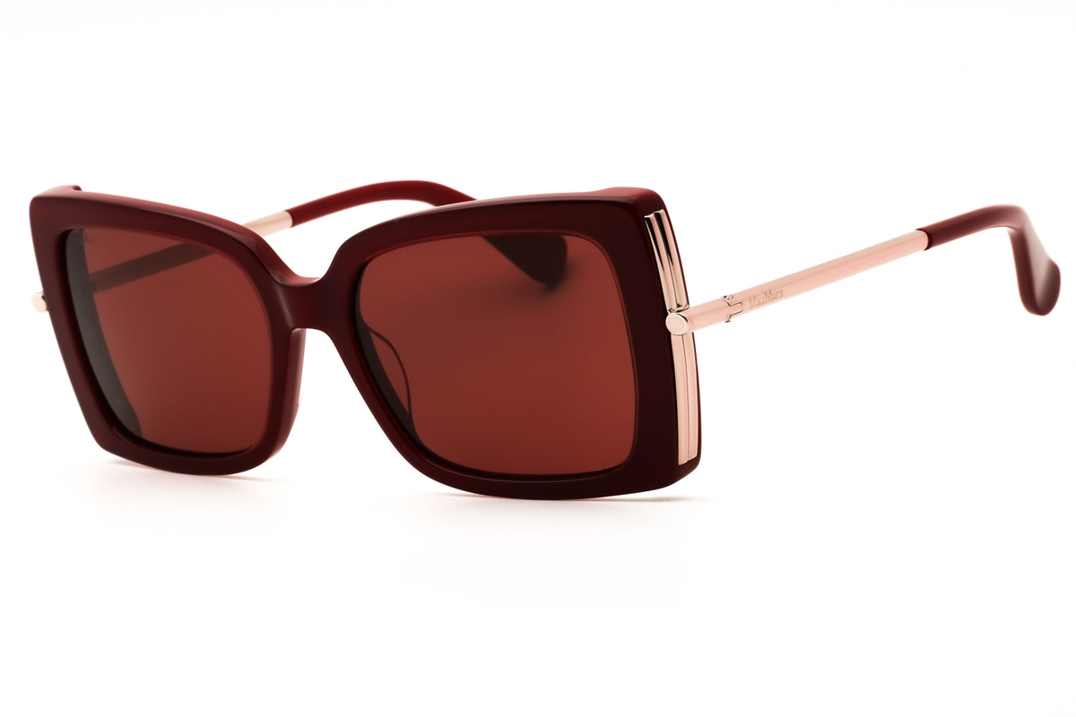 Max Mara MM0166-69S shiny bordeaux Oversized Sunglasses 53mm Sunglasses