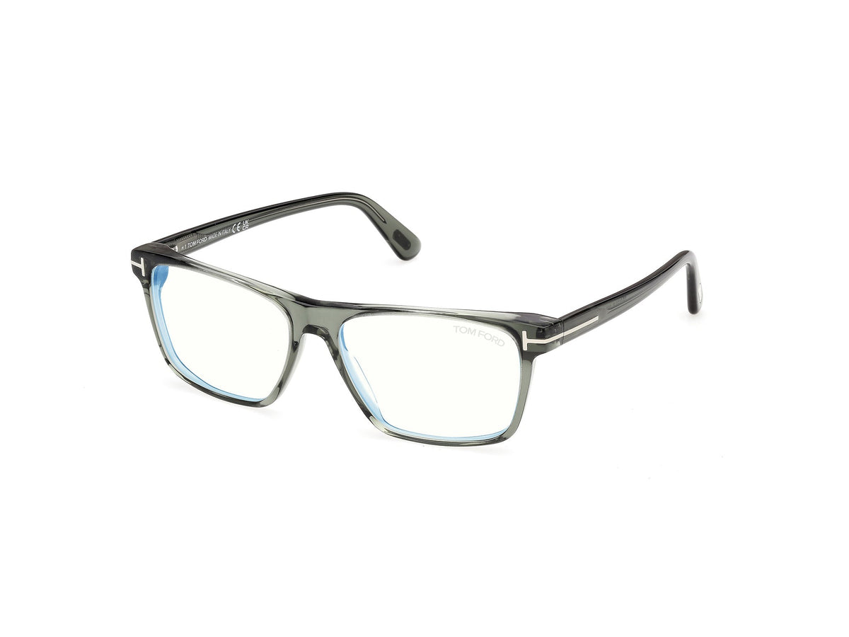 Tom Ford FT6170-B-56093-56 Shiny Light Green Rectangular  56mm Eyeglasses