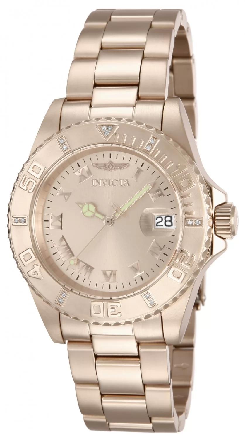 Invicta 12821 12821 Watch - Rose Gold Dial Stainless Steel Band