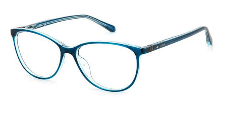 Fossil FOS-7050-Z19-54 Blue Rectangle Eyeglasses 54mm Eyeglasses