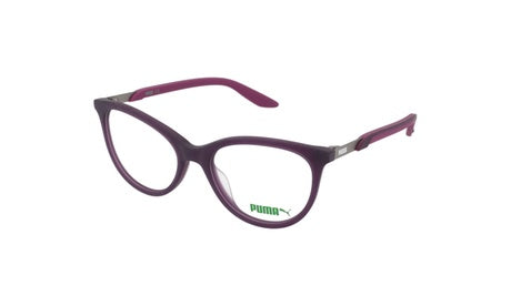 Puma PE0156OI-002 eyeglasses in purple frame with clear lenses