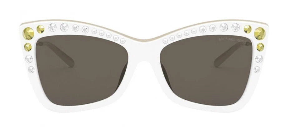 Michael Kors 0MK2128BU-33463-55 Optic White Squared SUNGLASSES 0mm Sunglasses