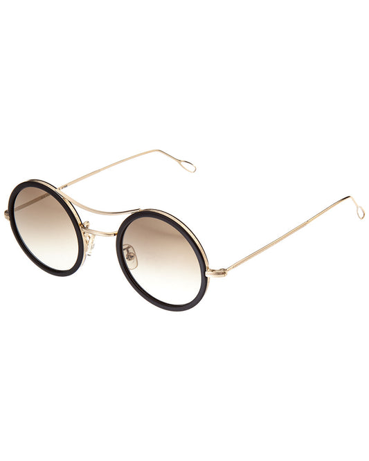 Kyme ROS25 Gold Round Sunglasses 48mm