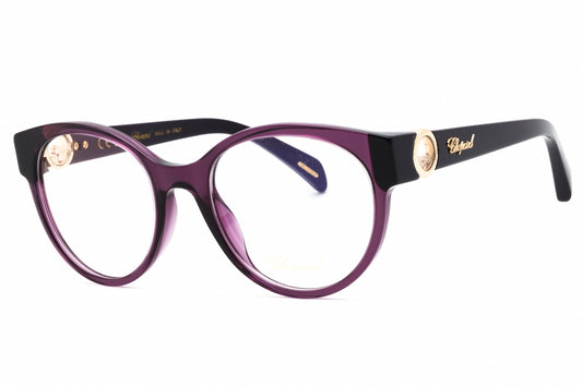 Chopard VCH350S-096Z eyeglasses in violet frame with clear demo lenses