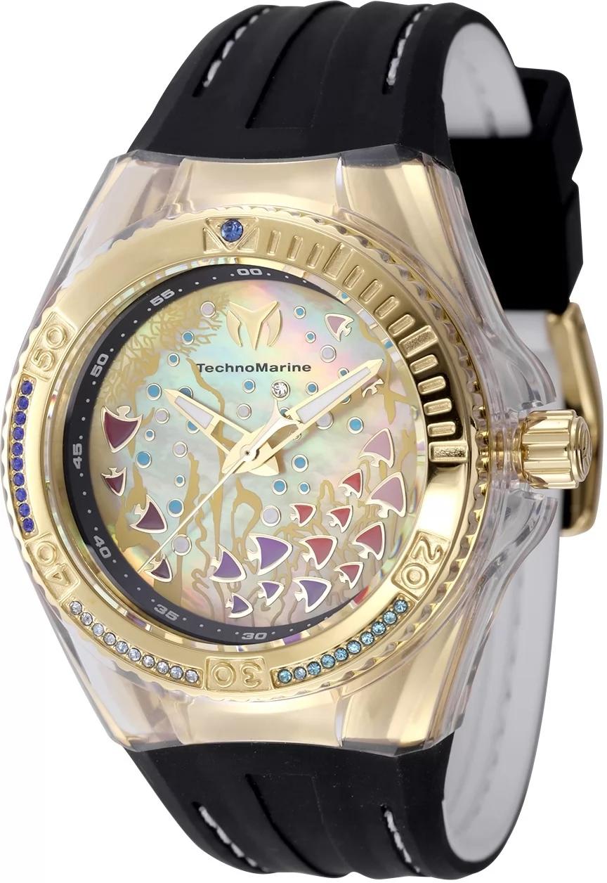 TechnoMarine TM-125004 TM-125004 Watch - Gold Dial Silicone Band