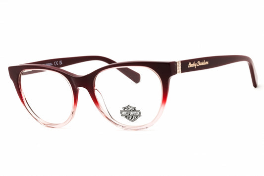 Harley Davidson HD50056-071 eyeglasses in bordeaux frame with clear lenses