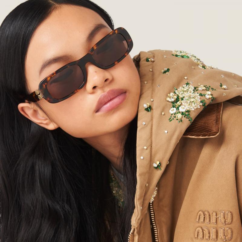 Miu Miu 0MU 08ZS-VAU06B 53mm New Sunglasses
