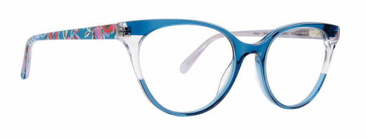 Vera Bradley MINAM BUBBLY FLOWERS BLUE 52mm New Eyeglasses