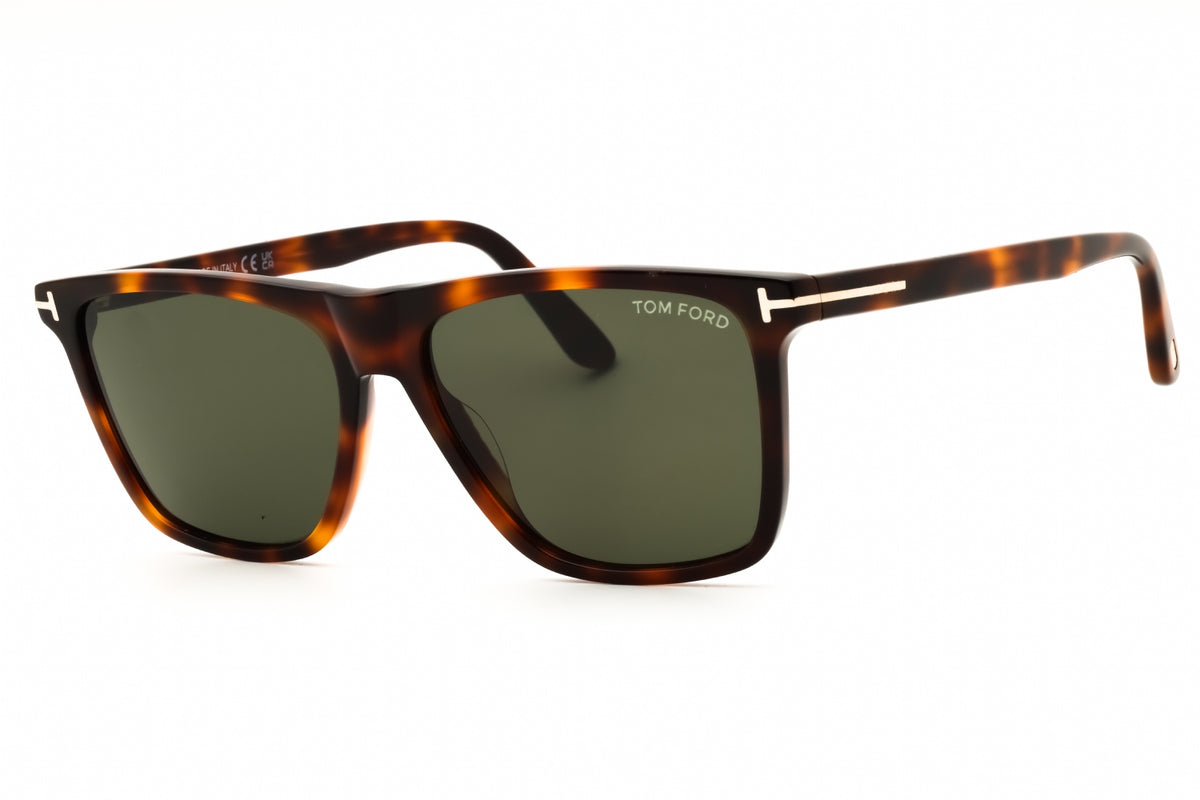 Tom Ford FT0832-53N blonde havana Rectangular Sunglasses 57mm Sunglasses