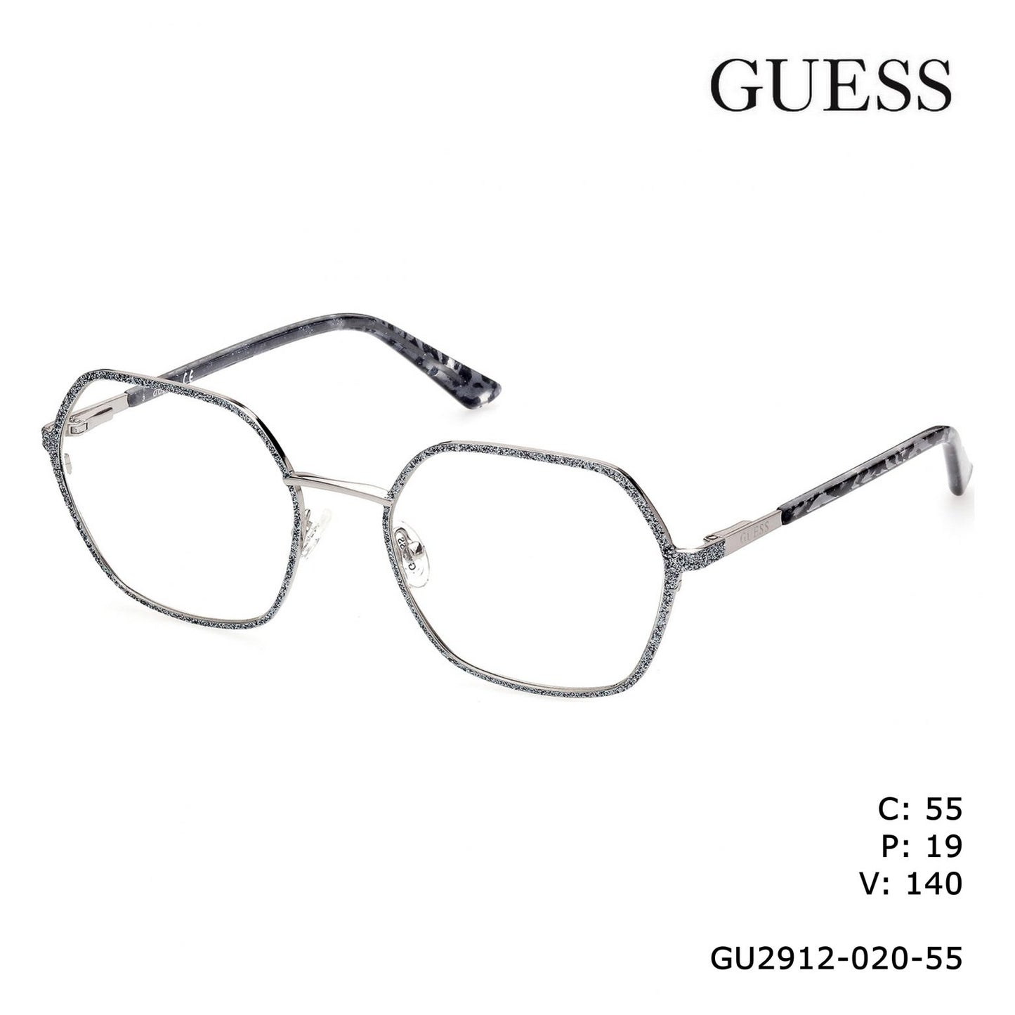 Guess GU2912-020-55 55mm New Eyeglasses