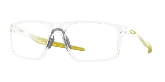 Oakley 0OX8183-818305 eyeglasses in satin light steel frame with clear lenses