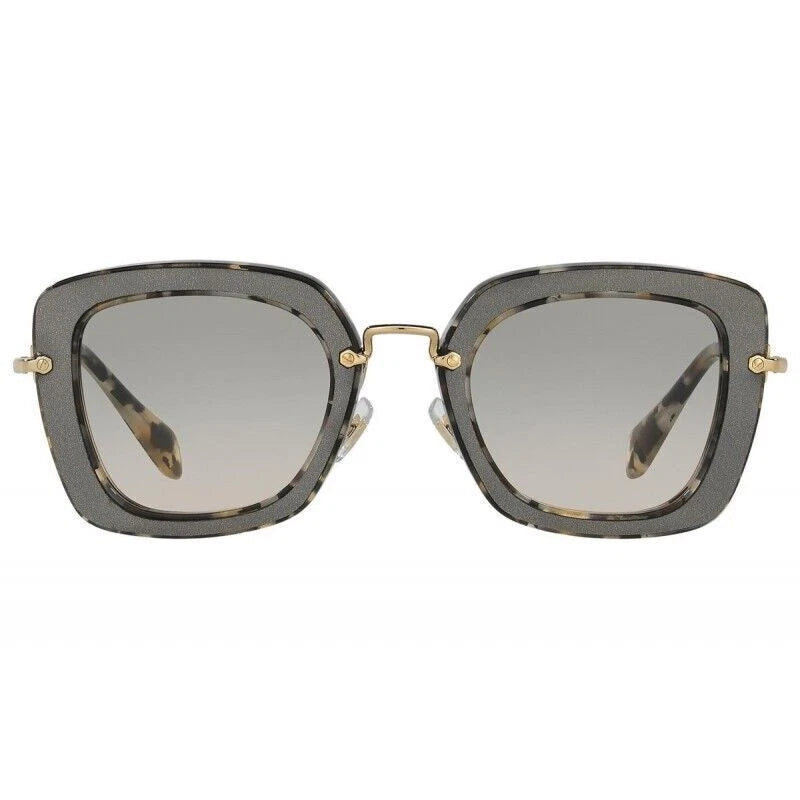 Miu Miu 0MU07OS-DHE3H2-52 Gray Irregular SUNGLASSES 0mm Sunglasses