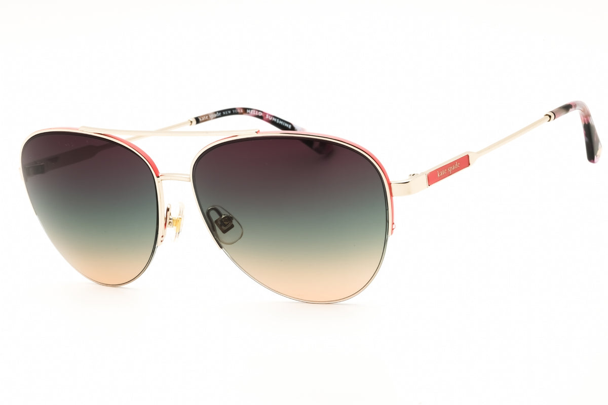 Kate Spade JANECE/G/S-03YG GB LIGHT GOLD Aviator Sunglasses 58mm Sunglasses