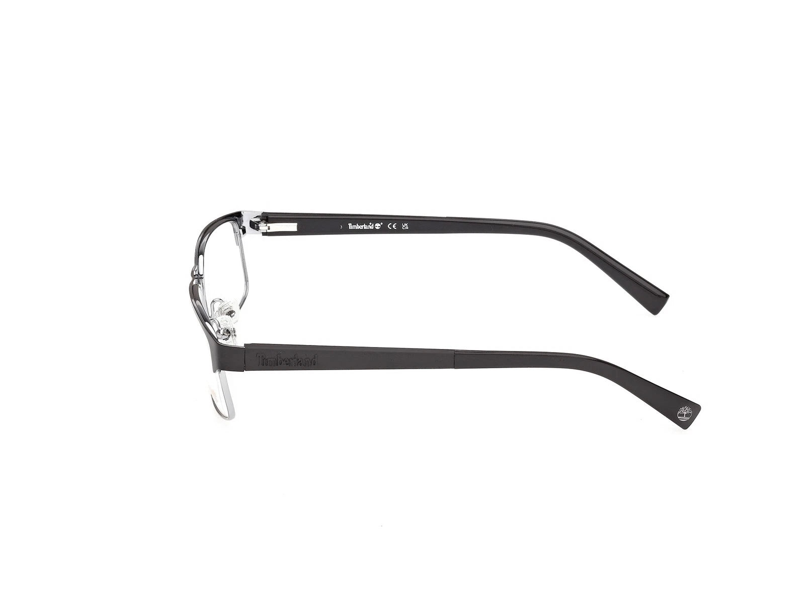Timberland TB50092-002-55 eyeglasses in matte black frame with clear lenses