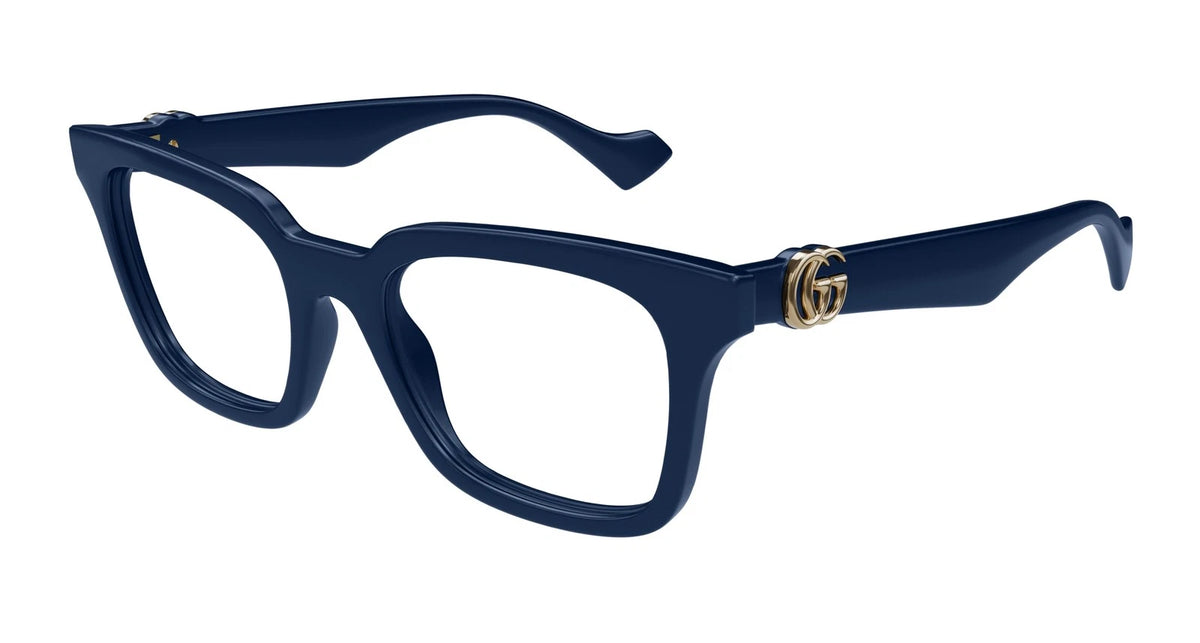 Gucci GG1728O-003 Blue Rectangular Eyeglasses 51mm Eyeglasses
