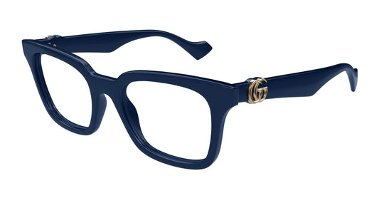 Gucci GG1728O-003 Blue Rectangular Eyeglasses 51mm Eyeglasses