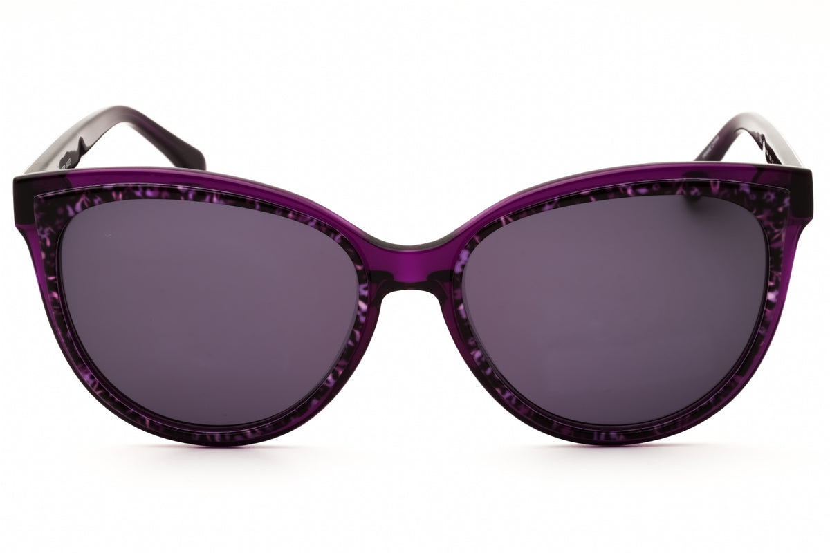 Draper James DJ7053-501 PLUM FLORAL Round Sunglasses 56mm Sunglasses