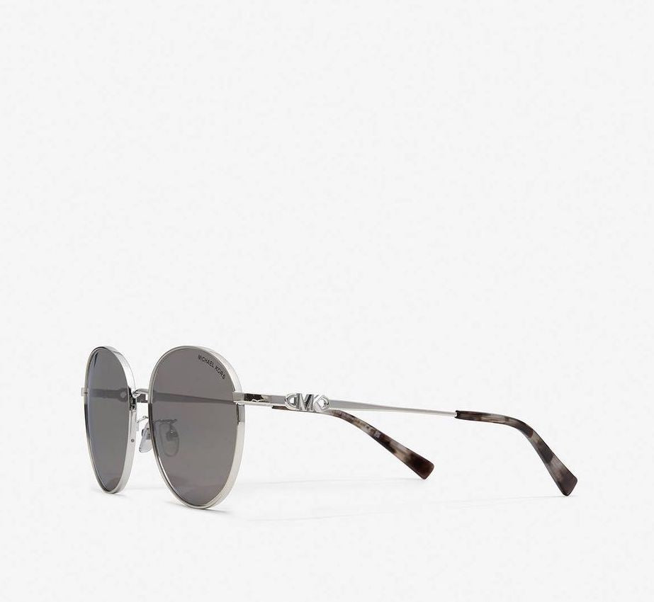 Michael Kors MK1119-11536G-57 sunglasses in silver frame with silver lenses