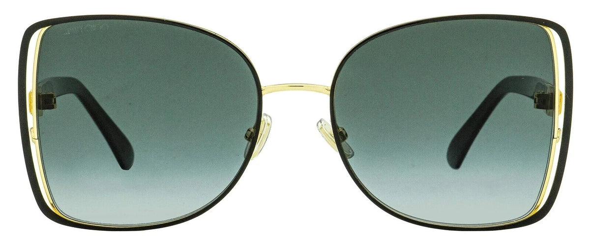 Jimmy Choo 0FRIEDA-S-2M2-57 Black Gold Aviator SUNGLASSES 57mm Sunglasses