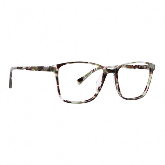 Life Is Good Jody-Green Tortoise Havana Square Eyeglasses 54mm