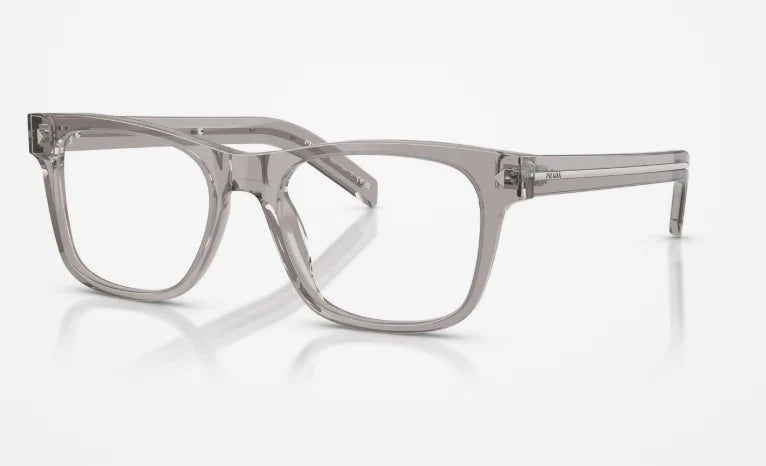 Prada PRA13V-10J1O1-52 Hematite Round EYEGLASSES 0mm Eyeglasses