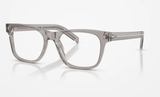 Prada PRA13V-10J1O1-52 Hematite Round EYEGLASSES 0mm Eyeglasses