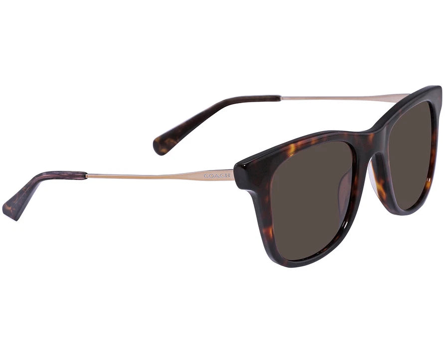 Coach 0HC8290-503173-50 Dark Tortoise Full Rim SUNGLASSES 0mm Sunglasses