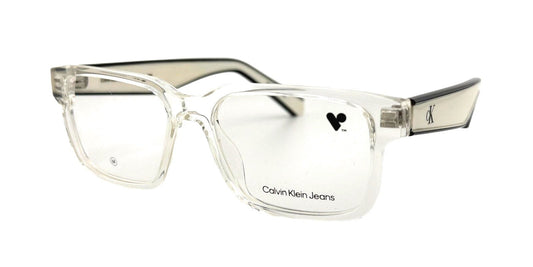 Calvin Klein CKJ25302 971 Crystal Clear / Silver  Eyeglasses 49mm