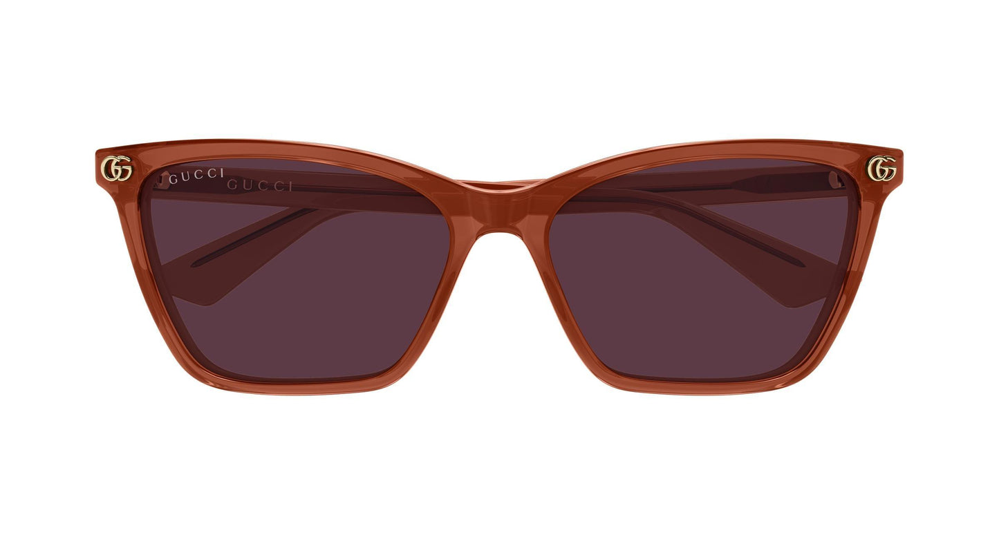 Gucci GG2111S-004 sunglasses in pink frame with orange red lenses