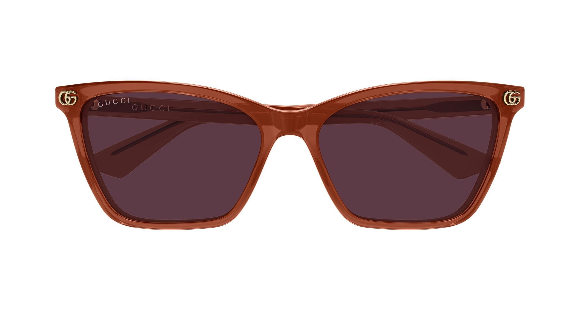 Gucci GG2111S-004 sunglasses in pink frame with orange red lenses
